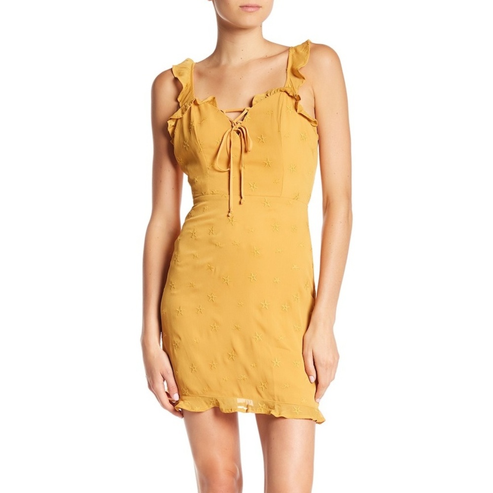 BNWOT dee elly - Embroidered Star Ruffle Dress